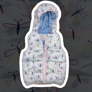 Young Dimension Dragonfly puffy vest hood zip up